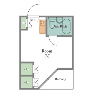 コーラルパレス【3階】の間取り