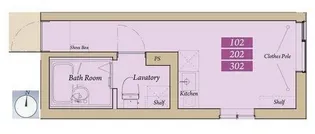 ロータスガーデン住吉【1階】の間取り