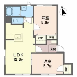 プレザンステージ【1階】の間取り