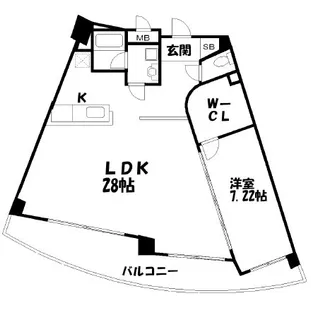 BRIS中井【9階】の間取り