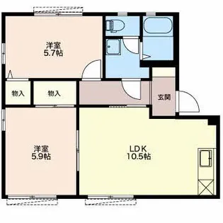 ハーモニーヒル【1階】の間取り