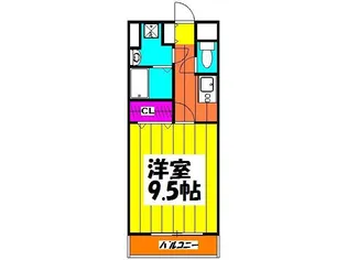 アンプルール フェール COCO【3階】の間取り