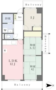 メゾンサンテ【4階】の間取り
