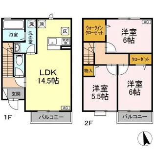 ソレアード・ウエルトの間取り