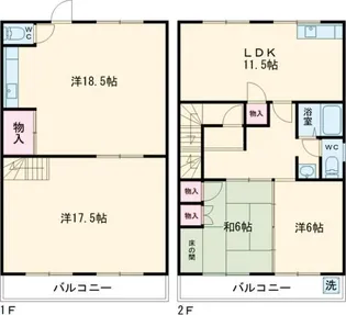 ハピネス千代11の間取り