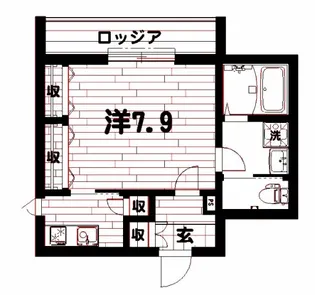 ヘーベルメゾン宮本町【2階】の間取り
