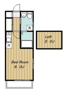 ハイツエノキ【2階】の間取り