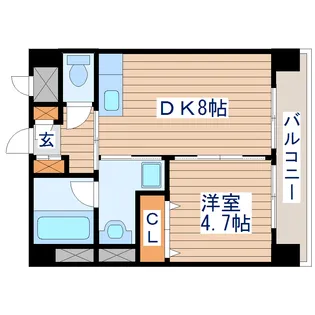 ミゥ・フォリア【3階】の間取り