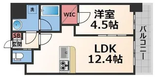 ソルテラス OSAKA EAST GATE【8階】の間取り