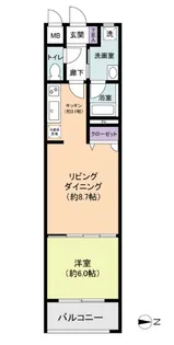 BPRレジデンス金山【2階】の間取り