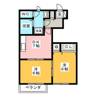 フリージアガーデンIII【1階】の間取り