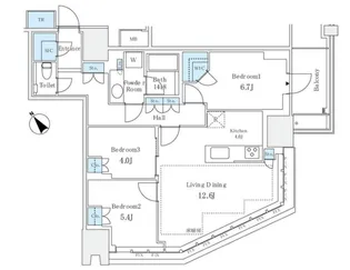 東京都渋谷区渋谷3【マンション】の間取り