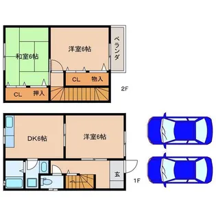 岐阜県高山市石浦町7【一戸建】の間取り