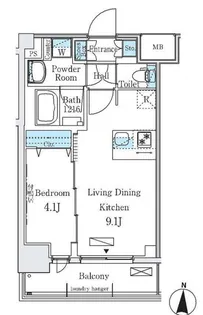 ディームス東陽町II【7階】の間取り