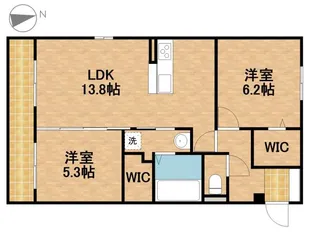 シリウス【1階】の間取り