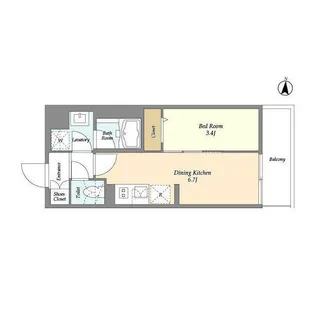 東京都江東区森下4【マンション】の間取り
