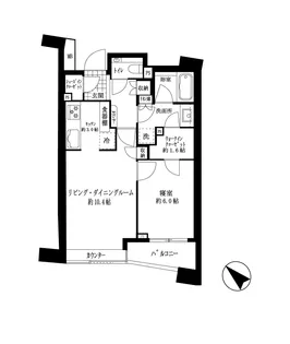 パークホームズ目黒ザレジデンス【9階】の間取り