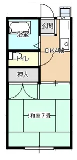 ハイツたちばな【2階】の間取り