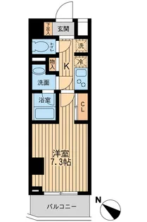 ユニフォート目黒中町【5階】の間取り