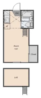 セフィール程久保【1階】の間取り