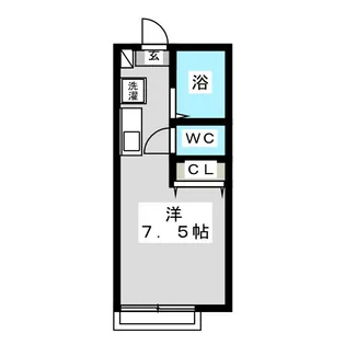 クレスト吉原【2階】の間取り