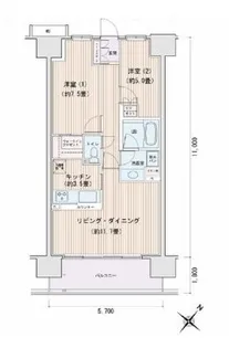 東京都江東区豊洲3【マンション】の間取り