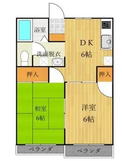 レピュート上柴【1階】の間取り
