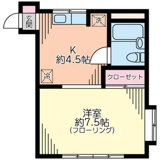 シャトレ杉本【2階】の間取り