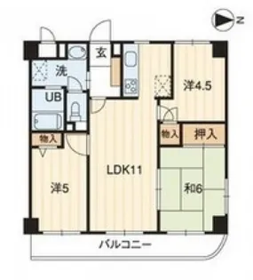 ガーデンHATANO【3階】の間取り