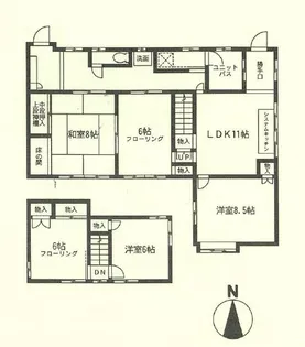 神奈川県川崎市麻生区黒川【一戸建】の間取り