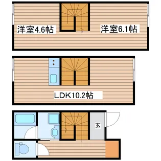 inherit木町通(インヘリット木町通)の間取り