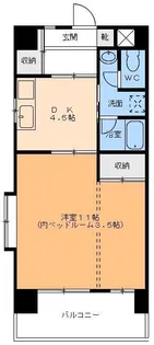パークハイツ千舟【9階】の間取り