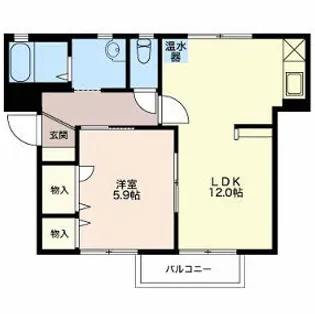 リバーサイドK【1階】の間取り
