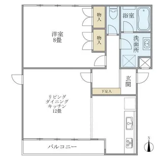 アールコート上野毛【2階】の間取り