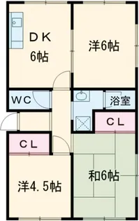 ファミール佳屋野【2階】の間取り
