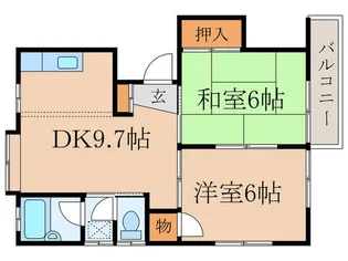 コーポ南【2階】の間取り
