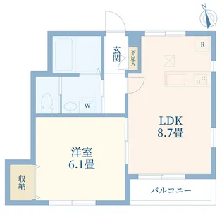 フェリシア【1階】の間取り