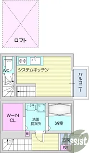 Raggio旭ヶ丘【1階】の間取り