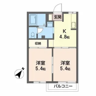 ディアス・エクセル【2階】の間取り