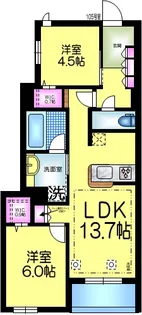 千葉県千葉市中央区登戸5【マンション】の間取り