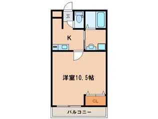 プライムコ-ト南松原【1階】の間取り