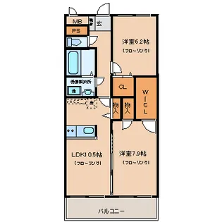 アリュール【3階】の間取り