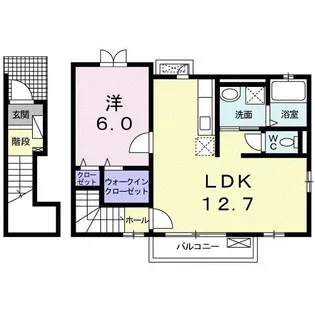 ウージーII【2階】の間取り