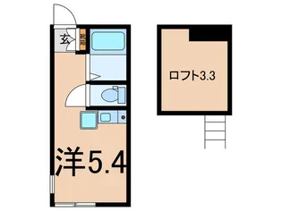 リュミエ安善【1階】の間取り