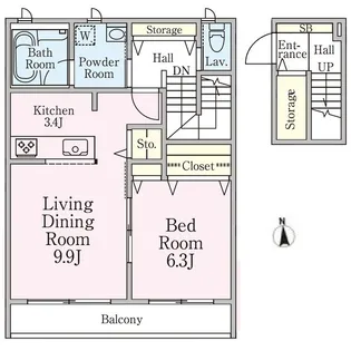 サントル上北沢【2階】の間取り