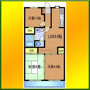 パルシオ西原1【2階】の間取り