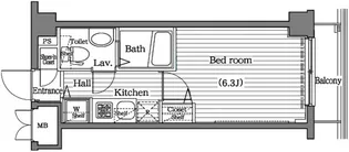 ガラ・シティ大崎【6階】の間取り