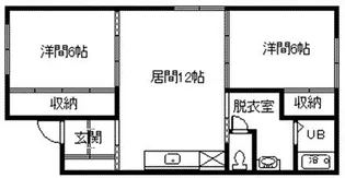 ノース・ビーM-21【2階】の間取り