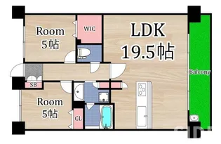 ポレスター城東深江橋【6階】の間取り