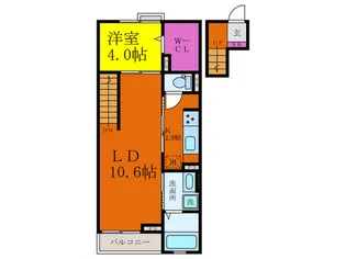 ジェルメ【4階】の間取り